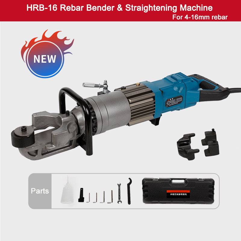 Machine à cintrer et redresser les barres d'armature portable 4-16 mm 1100 W HRB-16